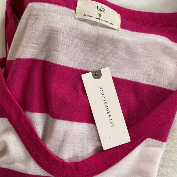 NWT Anthropologie | t.la striped sleeveless top - Picture 2 of 5